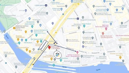 Weg zum DFJW in Berlin