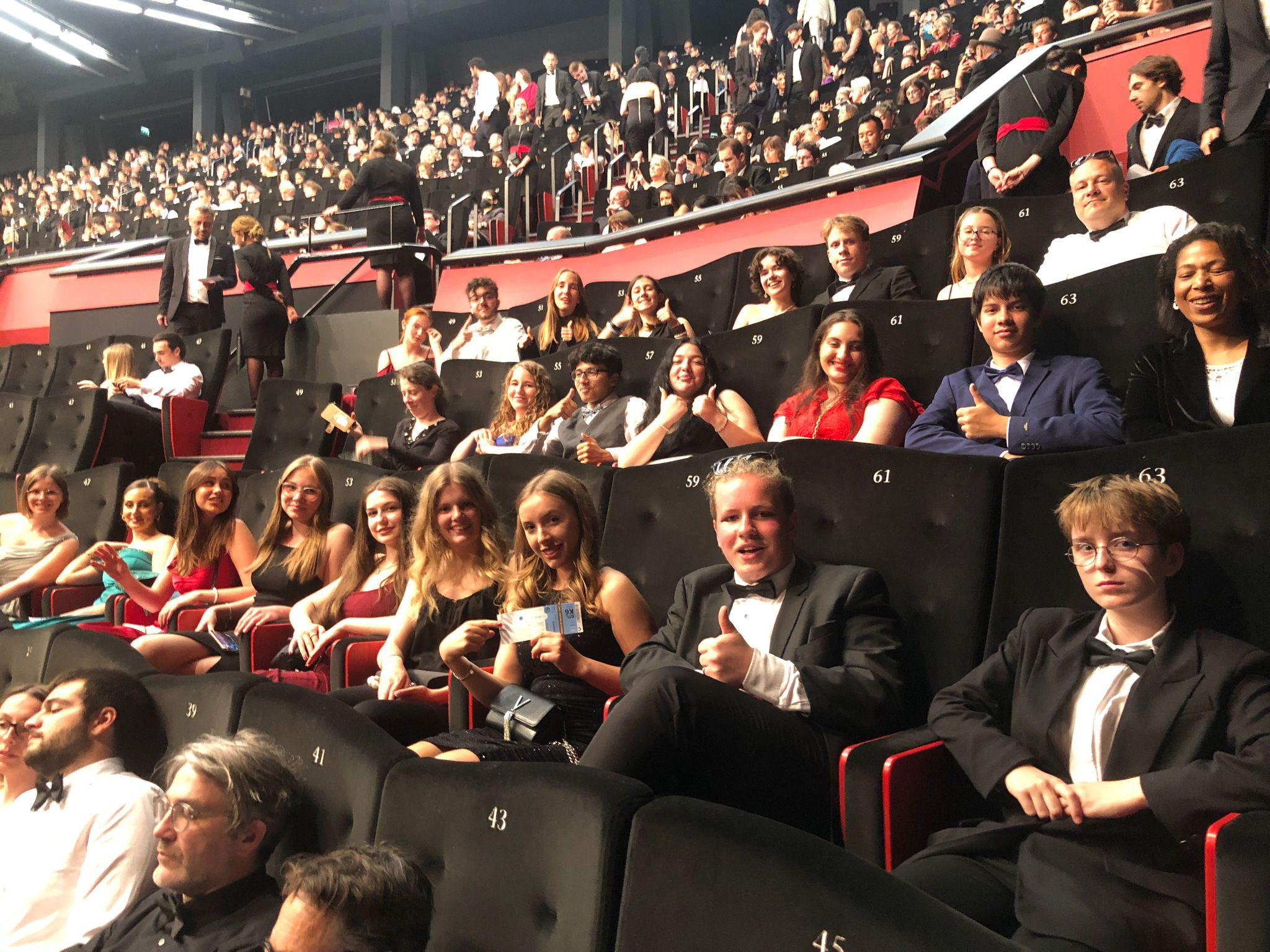 Des jeunes Français et Allemands pendant la Semaine de la Critique