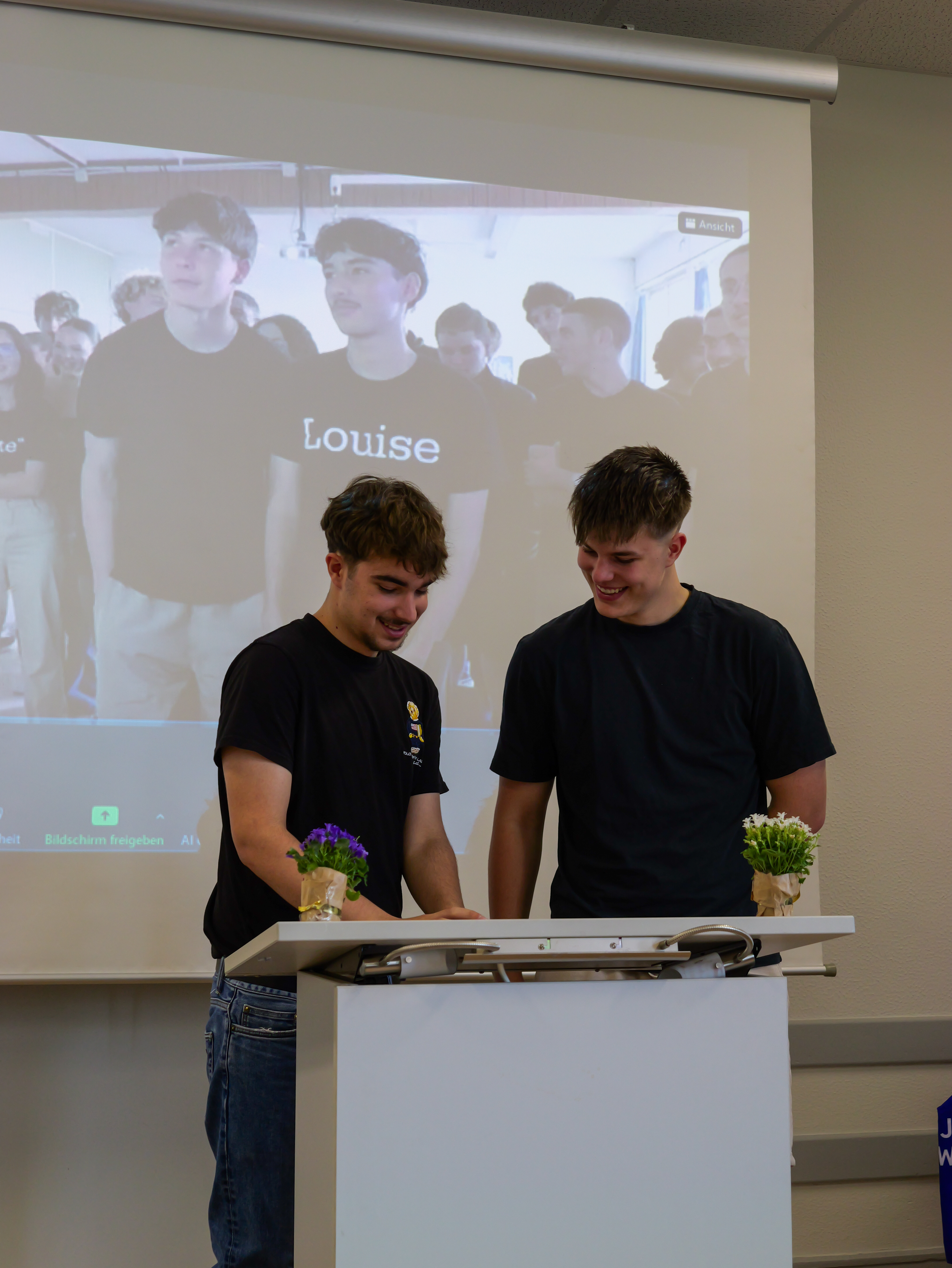 Présentation du projet sur scène