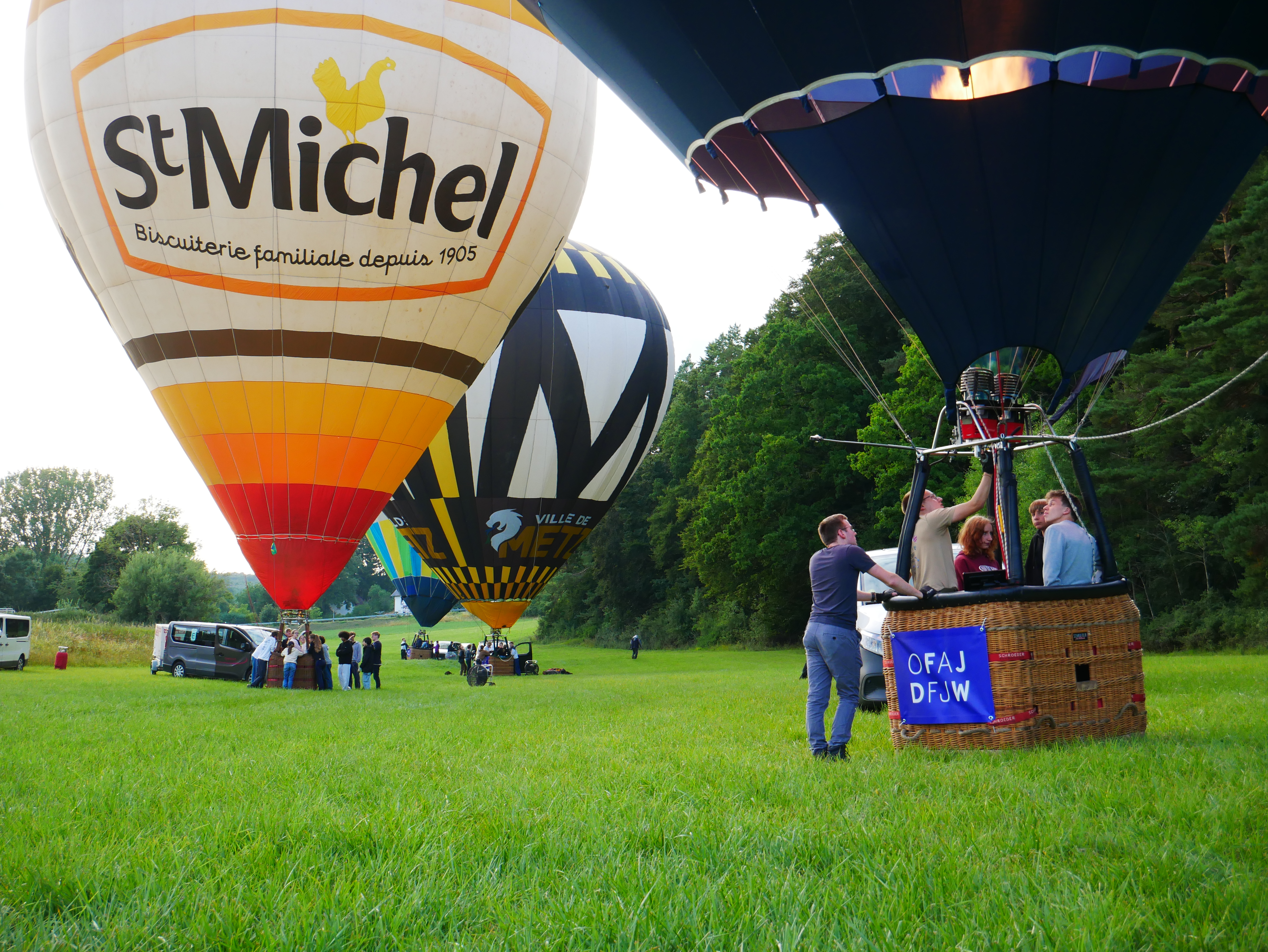 Décollage de nos 4 ballons