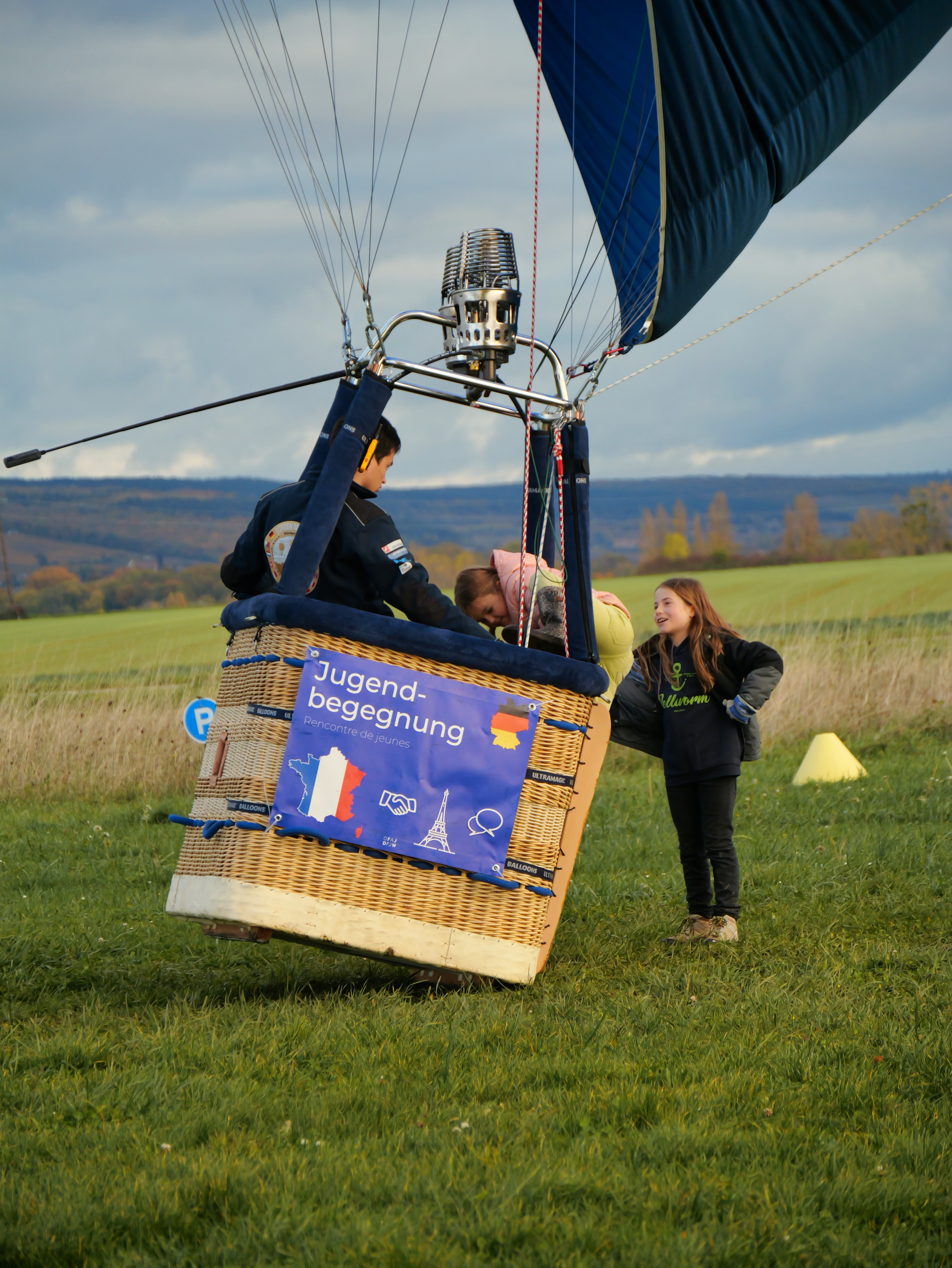 Ballon avant le décollage