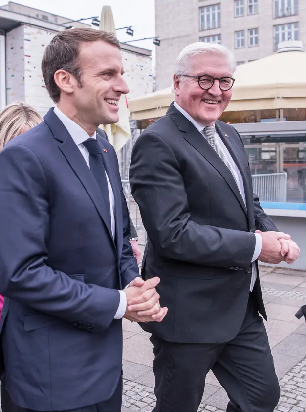 Frank-Walter Steinmeier und Emmanuel Macron