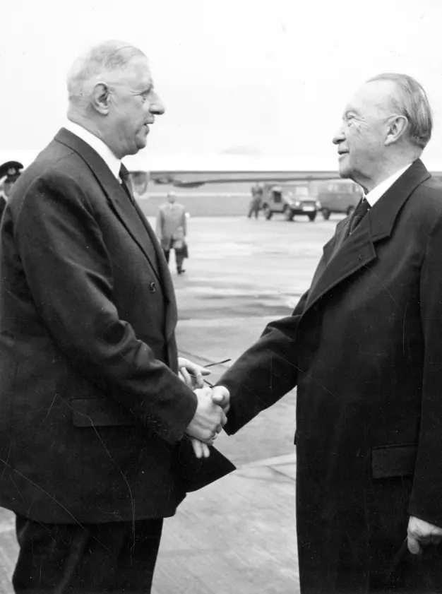 1963 De Gaulle und Adenauer