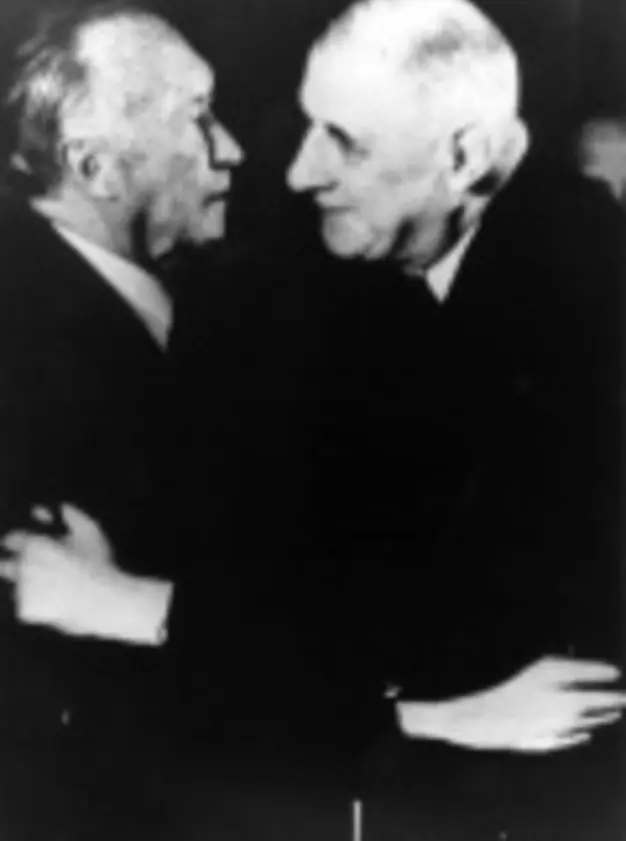 Adenauer et de Gaulle