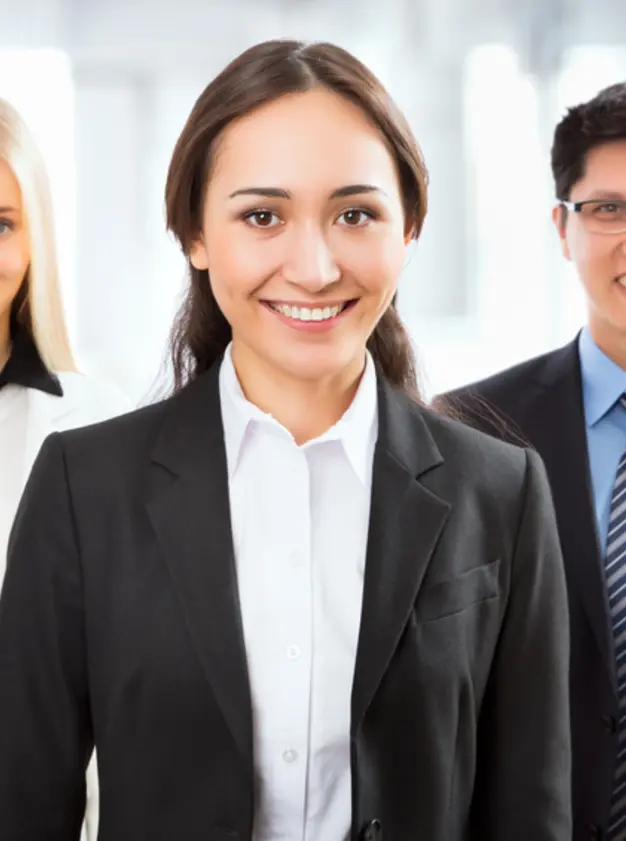 Happy business people