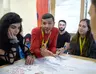 Des jeunes lors d'un atelier sur l'Europe