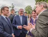 Macron et Steinmeier avec Anne Tallineau et Tobias Bütow