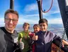 Premier vol en ballon des trois participants