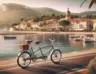 DALL·E 2024-01-11 15.42.26 - A realistic, photo-like image of a tandem bicycle for two people in Hyères-les-Palmiers, France. The image should resemble a high-quality photograph, .png