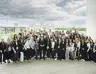 Les participantes et participants de Youth4Peace avec Friedrich Merz