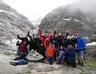 photo de groupe des jeunes alpinistes