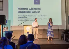 Hanna Gieffers et Baptiste Grüss, ancienne participante et ancien participant du programme Voltaire
