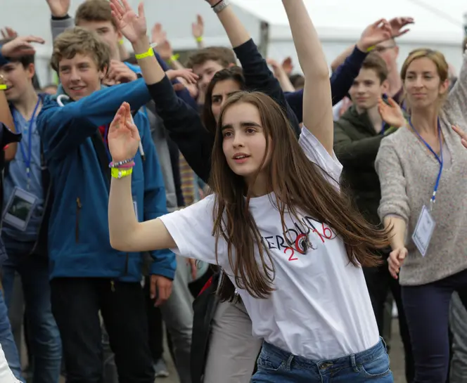 Des jeunes lors d'une rencontre à Verdun