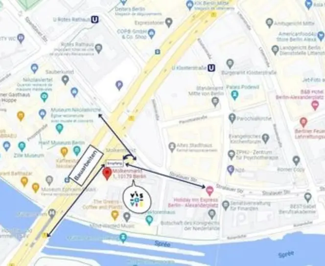 Weg zum DFJW in Berlin